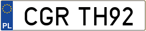 Trailer License Plate